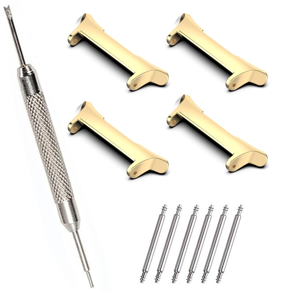 2 Pairs Adapter Compatibe with SAMSUNG Galaxy Watch 7 Ultra Bands 47mm,Spring Bar Watch Pin + Spring Bar Tool + Watch Bands Adapter for Galaxy Watch Ultra