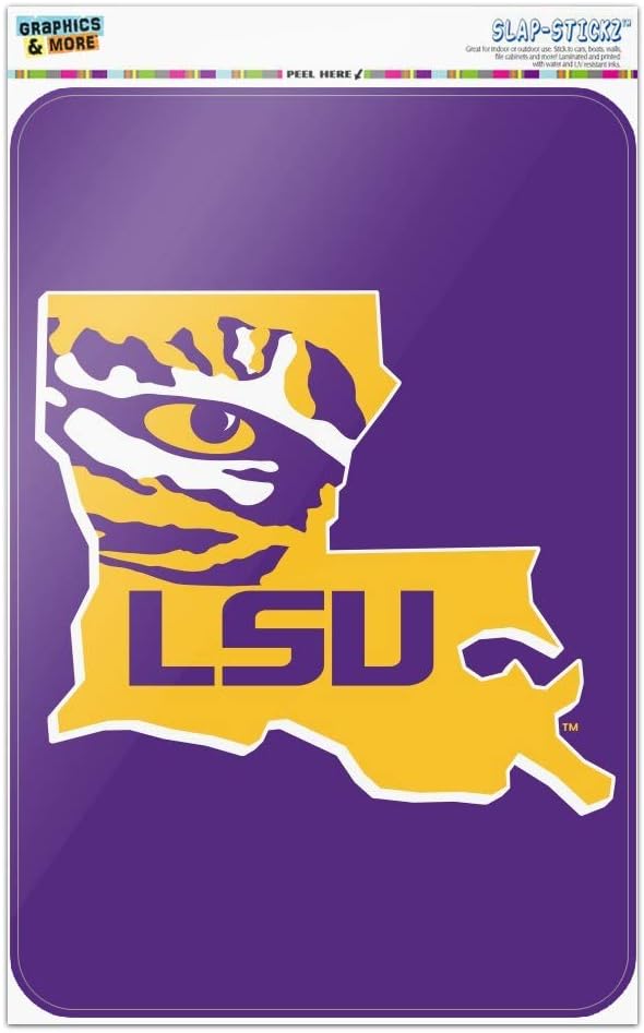 GRAPHICS & MORE LSU Tiger State Mark Home Business Office Sign