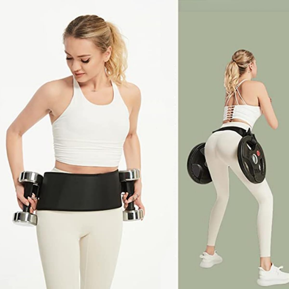 Amazon | トレーニングベルト ヒップスラストベルト 筋トレ ダンベル用 