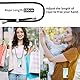 Vauki handyband für Samsung Galaxy A26 5G Hülle mit Band, Handyhülle Silikon Transparent zum Umhängen Stoßfest mit Kordel Necklace Schnur TPU Bumper Durchsichtig Case Samsung A26 5G, Schwarz