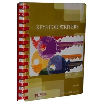 Paperback Keys for Writers with Writespace Book