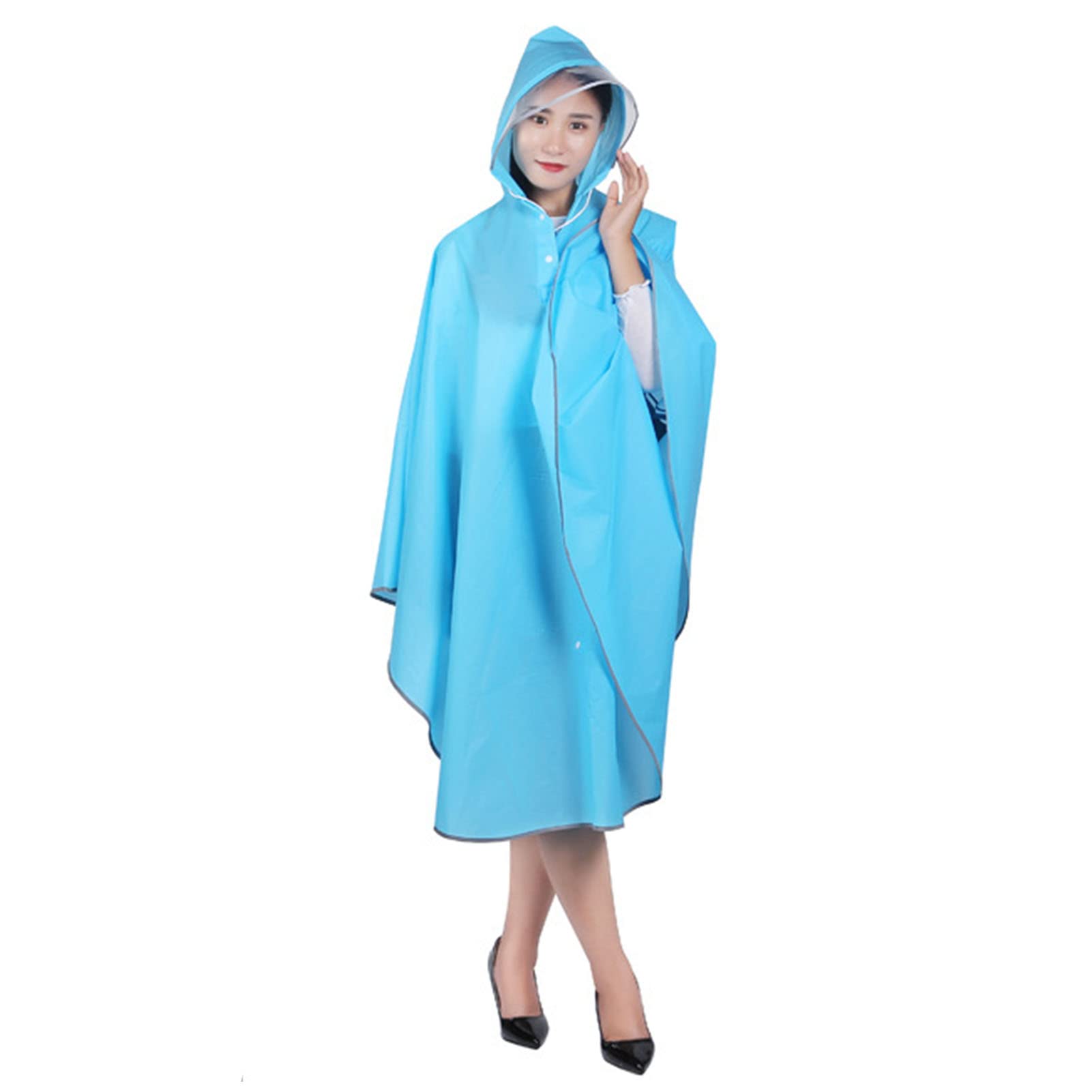 Poncho EVA imperméable contre les averses pour rando et camping en plein air
