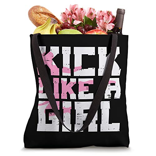 Bolso tote para artes marciales 'Kick Like Girl', para karate, taekwondo y kung fu miniatura 4