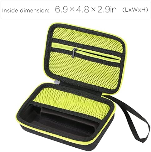 co2CREA Hard Travel Shaver Case for Philips OneBlade Hybrid Trimmer QP2520 QP2530 QP2620 QP2630 Face Shaver