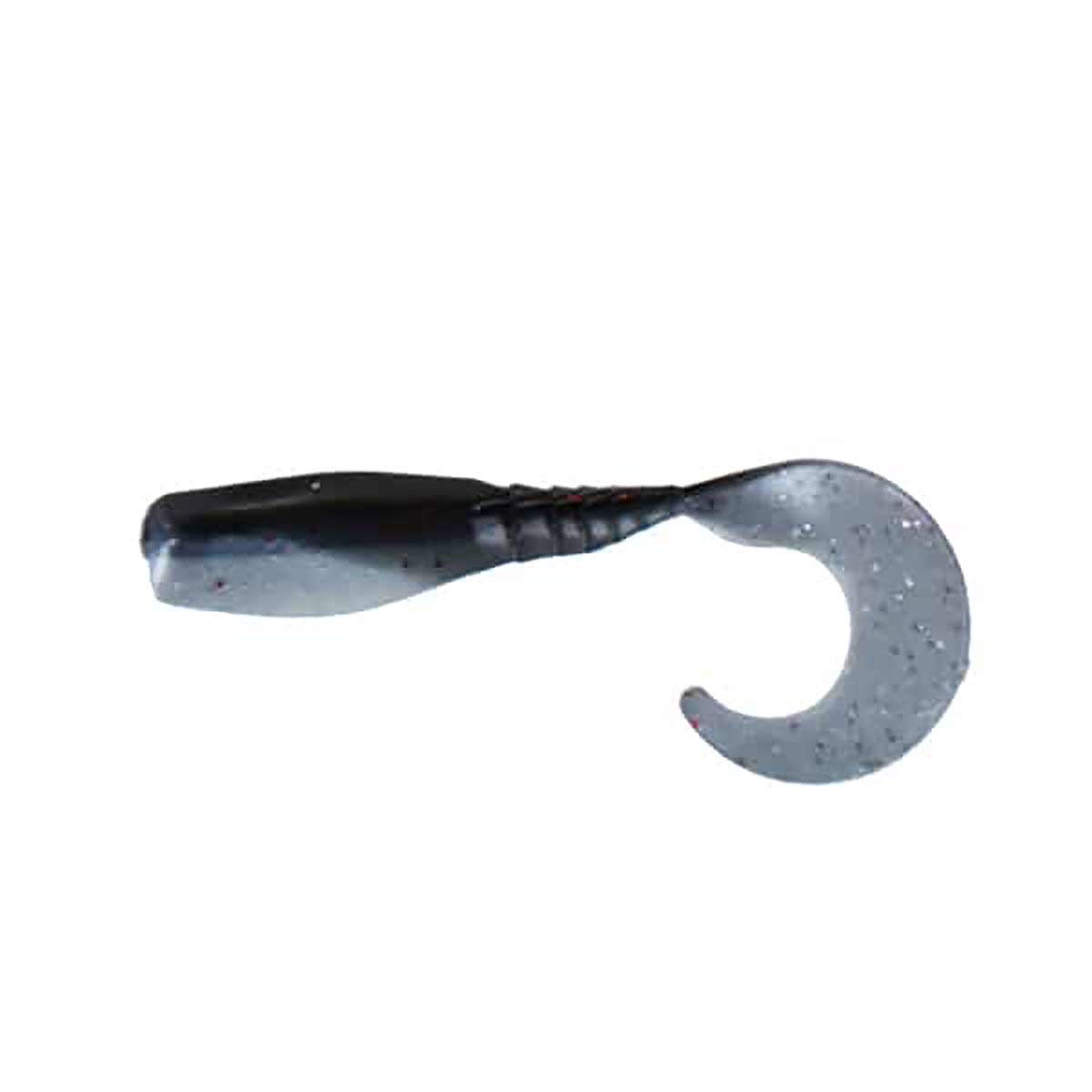 BIG BITE BAITS Curl Tail Grub Soft Plastic Lures - 10 Pack, Yellow (For Bass, Panfish, Walleye & More)
