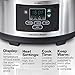 Hamilton Beach Portable 6-Quart Set & Forget Digital Programmable Slow Cooker with Lid Lock, Temperature Probe, Stainless Steel