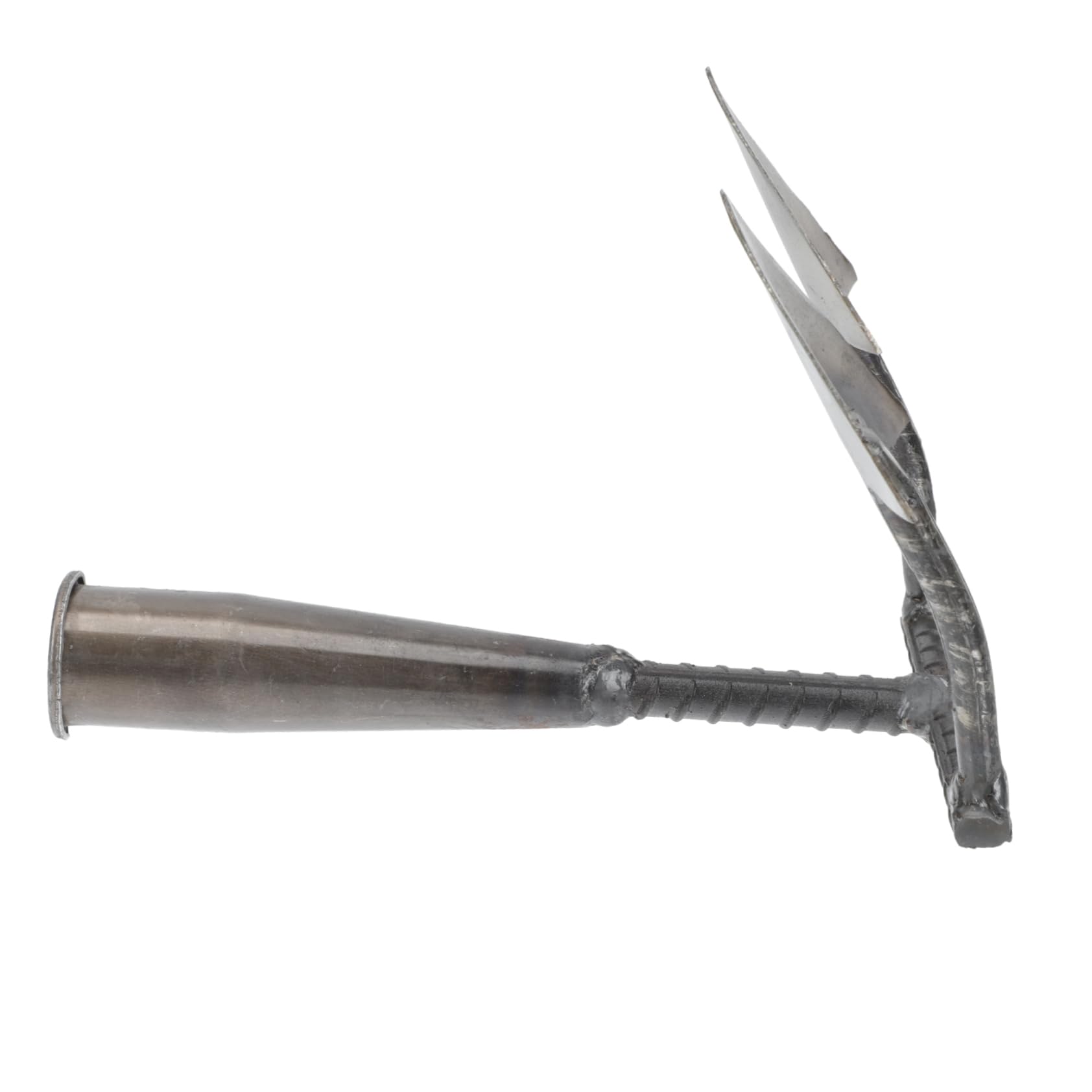 BESPORTBLE 2 Piezas Azada Triangular Césped Herramienta Manual De Trabajo Pesado Azada De Invernadero Arar La Azada Cabeza De Azada De Jardinería Azada De Mano del Parque Silver Acero Carbono