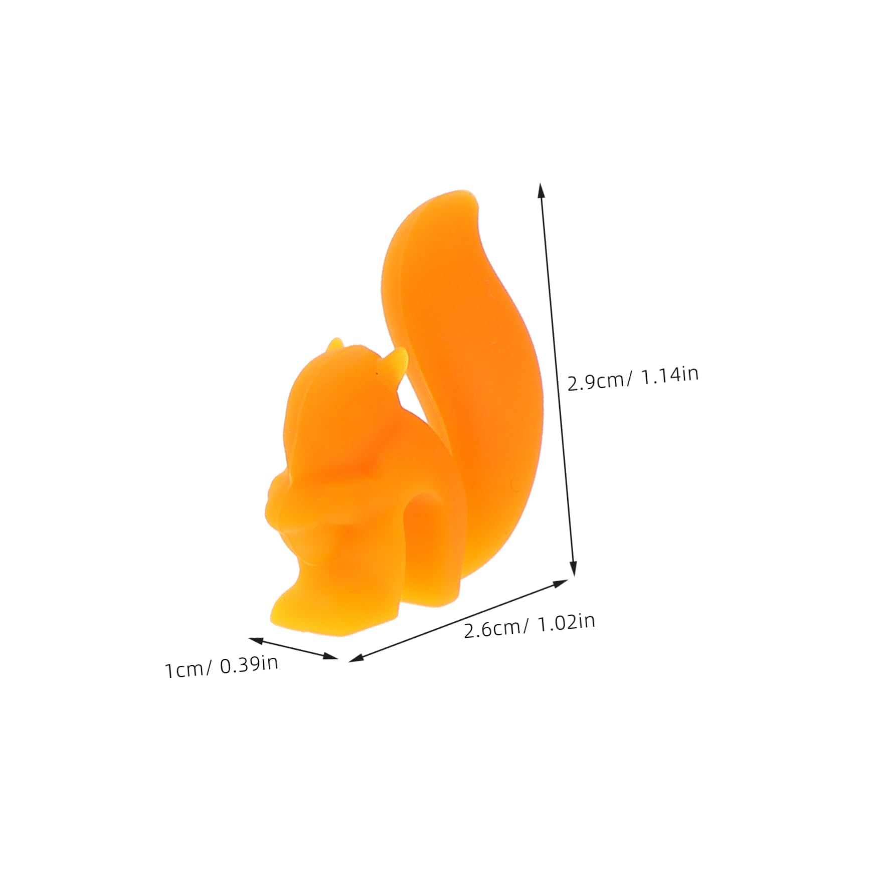 VOSAREA 10pcs Squirrel Silicone Tea Bag Holders Creative Markers Cup Identifiers for Parties Weddings and Gatherings Reusable Wine Charms Color