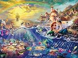 Ceaco - Foil Puzzle - Disney - Thomas Kinkade - The Little Mermaid - 500 Piece Jigsaw Puzzle