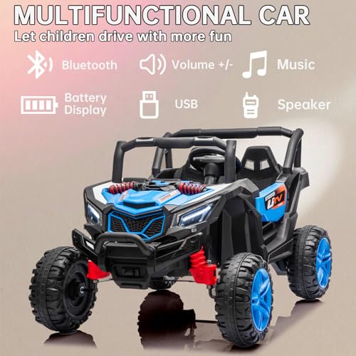 Image of UTV 12V Ride On Toys for Big Kids Ride On 2 Seater Ride On Toys Kids