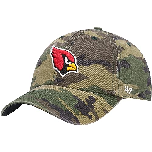 47 Men's Camo Arizona Cardinals Woodland Clean Up Adjustable Hat