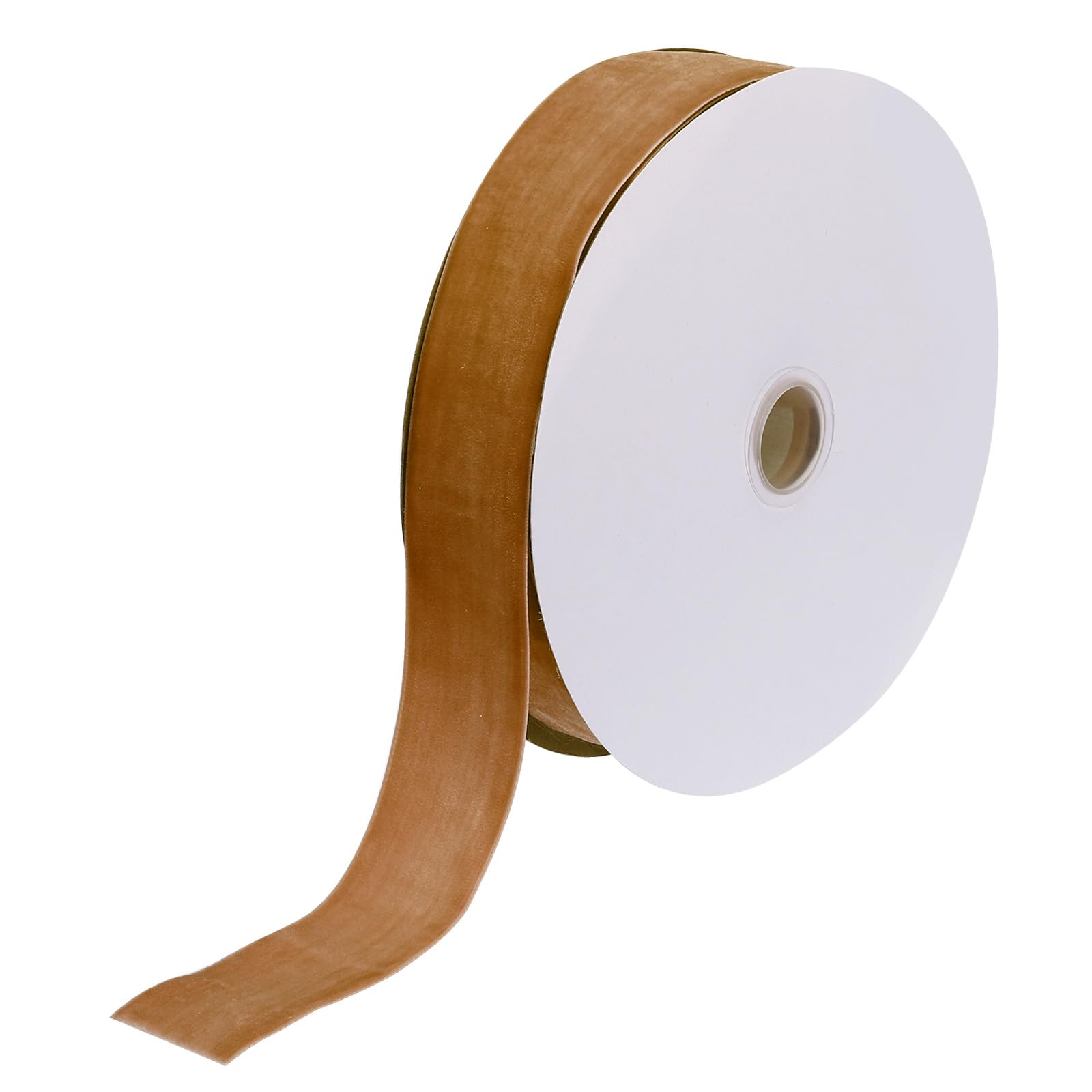 Sourcing Map Bobine De Ruban De Velours Soyeux à Face Unique Pour Bouquets, Loisirs Créatifs, Emballage Cadeau, Fête De Mariage - Rouge Rose Foncé