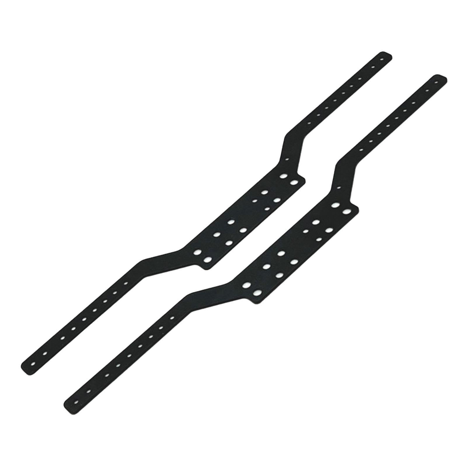 2Pcs RC Car Chassis Frame Rails Spare Parts Sturdy Accessory Upgrade Replaces for MN168 MN78 1/12 RC Carwler Car Vehicles Toy, Black