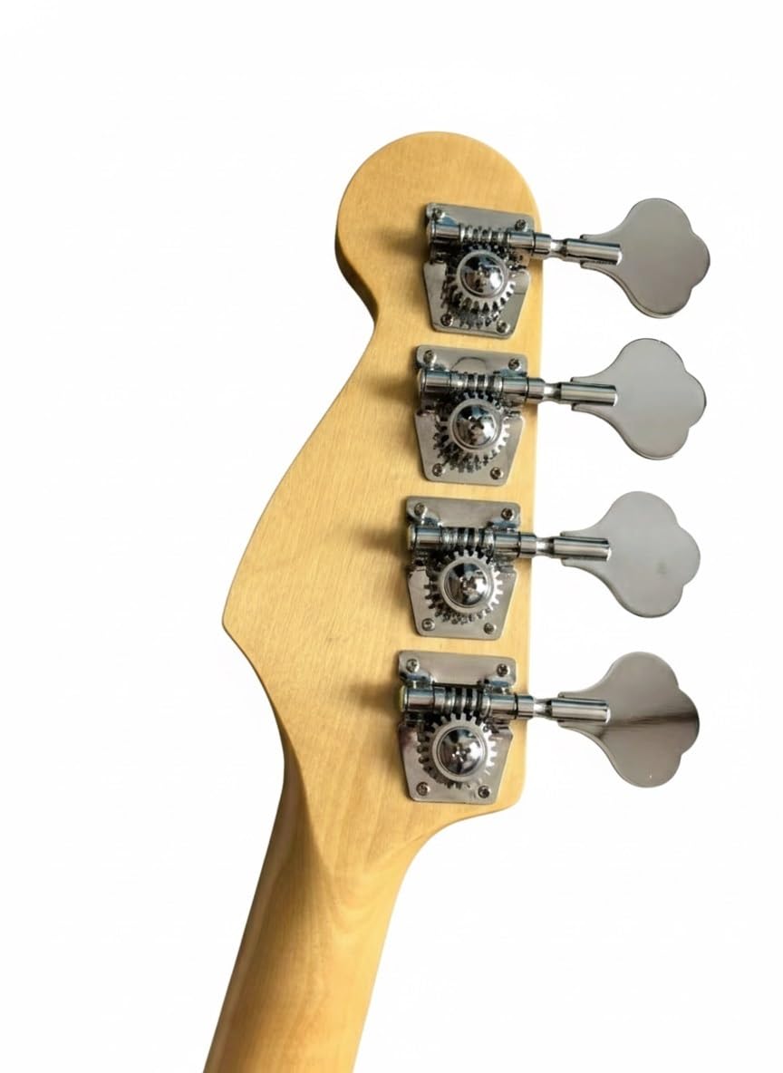 Gitara basowa bezprogowa, korpus z litego mahoniu, podstrunnica palisandru, przetworniki PJ, 4 struny, drewno naturalne