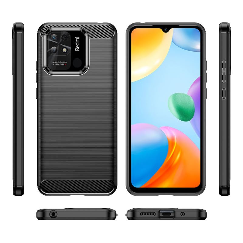 Image of Basic Case for Mi Redmi 10 / Redmi 10 Power (Carbon Fibre Black)