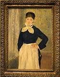POSTERIIk Famoso Painting Cuadro Póster retro para Una cameriera al ristorante Duvals di Pierre Auguste Renoir Para la Decoración del Hogar 60x90cm