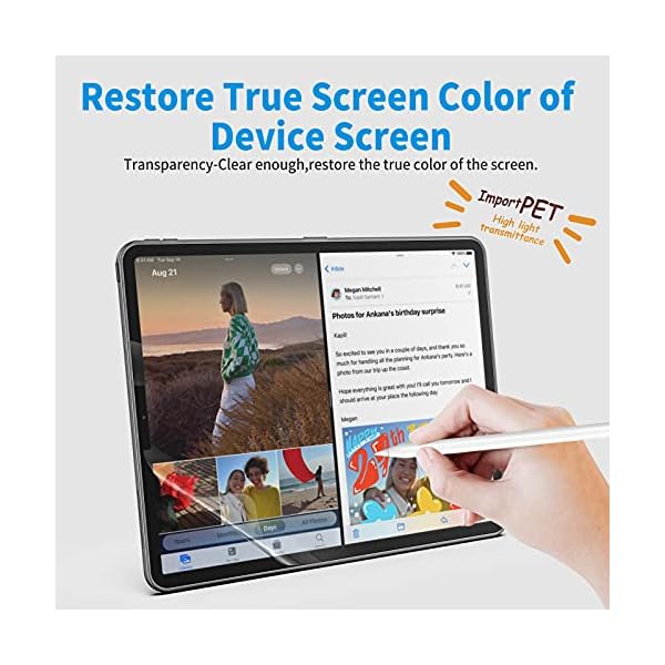 XIRON 2 Stück Paperfeel Schutzfolie Kompatibel mit iPad Pro 12.9 Zoll (2022/2021/2020/2018), iPad Pro 12.9 Matt Papier… – Bild 5