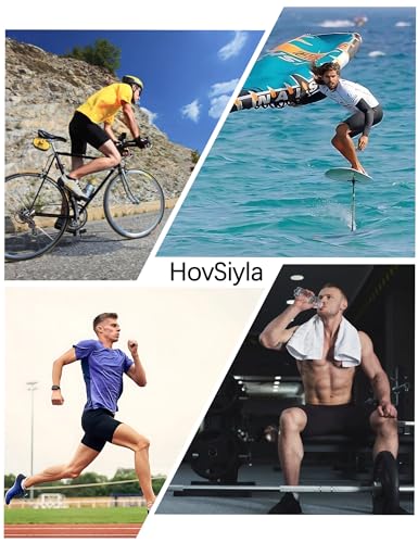 Hovsiyla US-LA-103507 6 Pack Compression Shorts Men Performance Sports Workout Athletic Running Underwear Shorts Spandex Black-M thumb #6