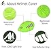 ayamaya Bike Helmet Cover with Reflective Strip, High Visibility Waterproof Cycling Bicycle Helmet Rain Cover Windproof Dustproof Breathable Road Bicycle Helmet Water Cover Ride Gear