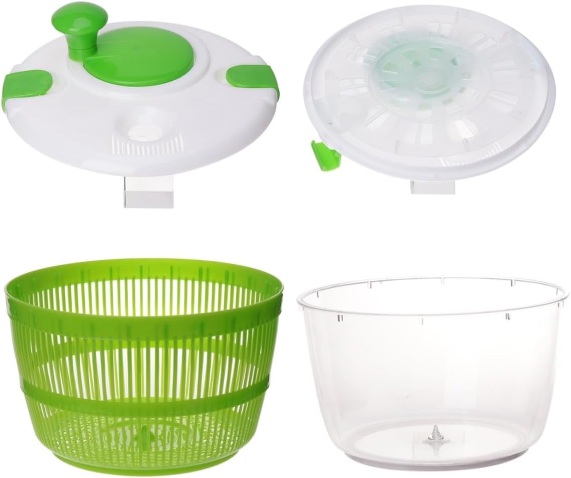 Vegetable Dehydrator for Salad Easy to Use Manual Salad Dryer Drain Basket for Fruits and Vegetables