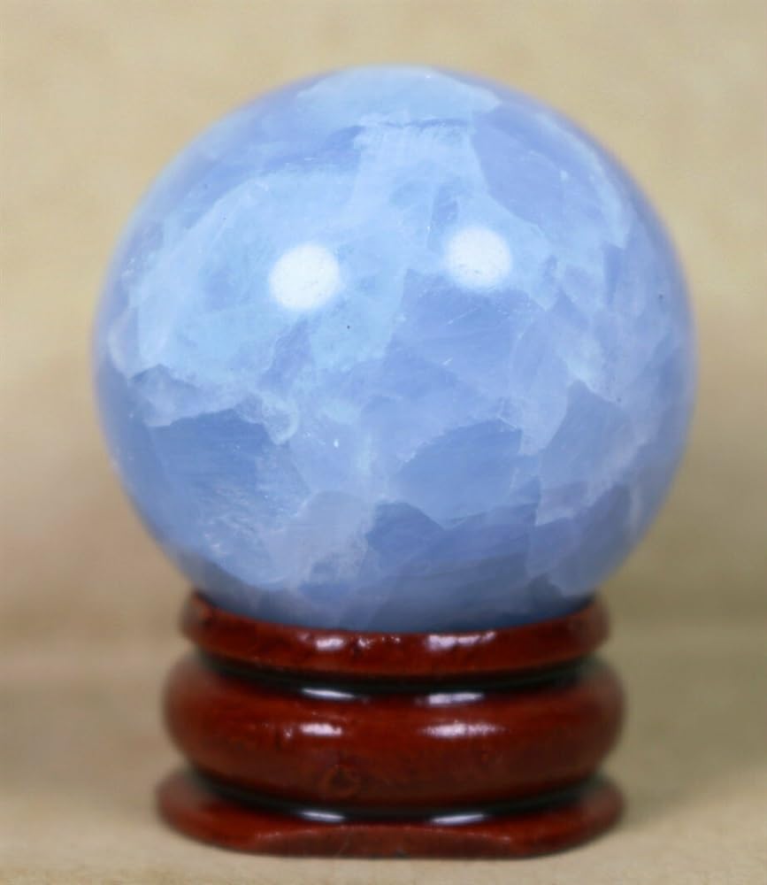 DPURPIWADY Blue Lapis Lazuli Crystal Gemstone, Box, Beautiful, Ball Ornaments (Size : 90-100)