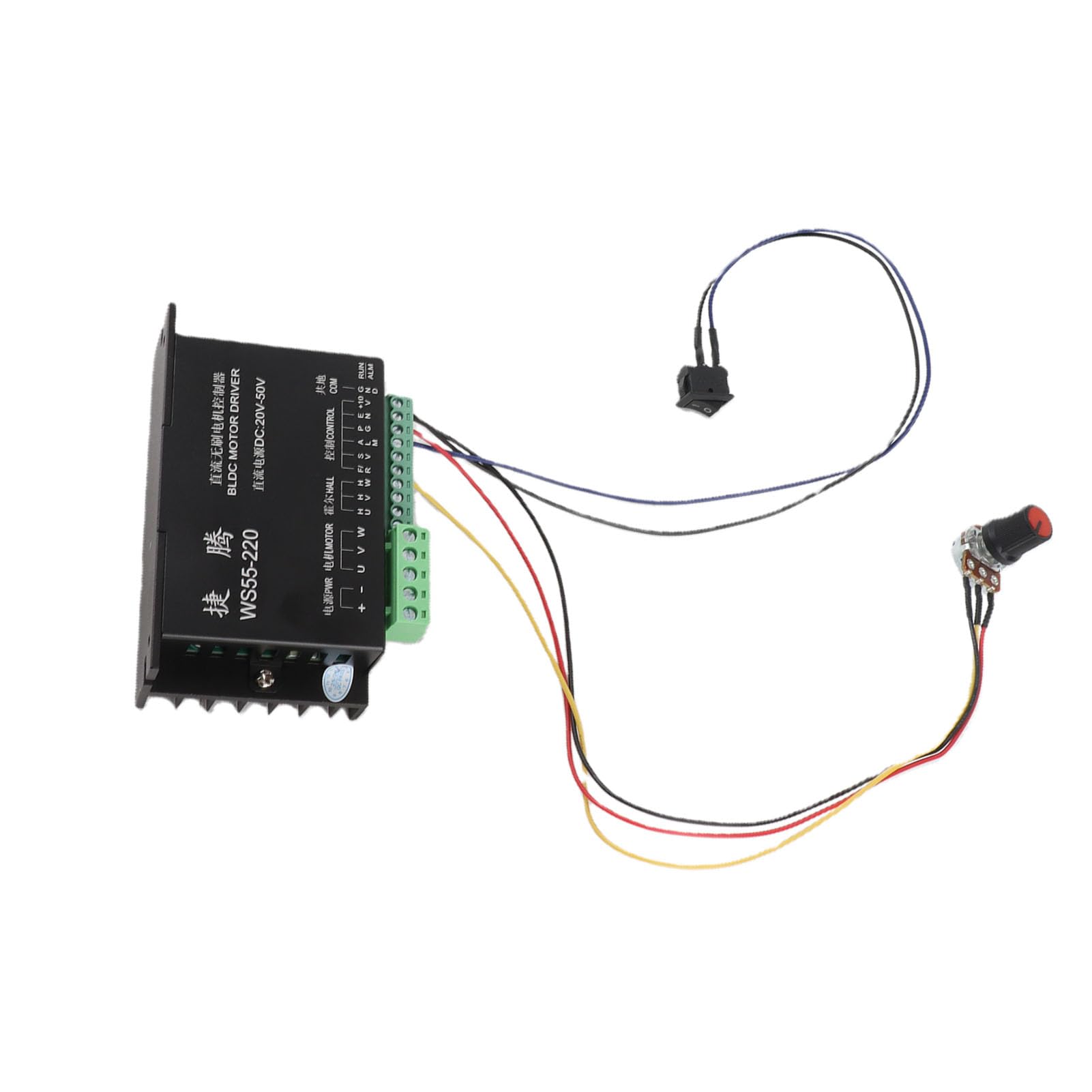WS55-220 DC 48V 500W CNC Brushless Spindle BLDC Motor Driver Controller Brushless Spindle Dedicated Drive CNC Digital Microstep driver