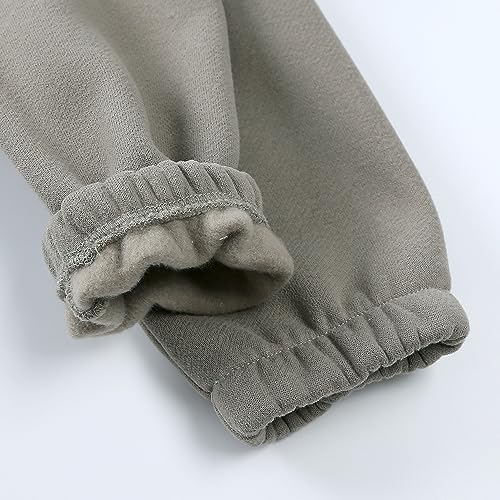 Image of MYGBCPJS Youth 2PCS Jogger Outfits Set Fleece Hooded + Sweatpants Boys Girls Athletic Sweatsuits Pullover Clothes