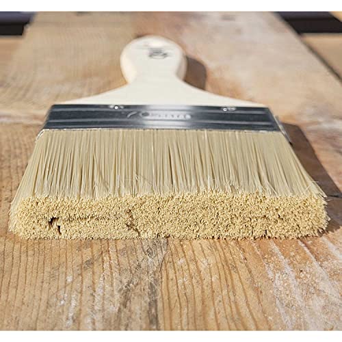 TubeRoo Malerpinsel Set 3X 70 mm großer Flachpinsel für Lacke Lasuren Öle Wand-Farben Acryl, Lackierpinsel, Lasurpinsel, Farbpinsel am Holz Metall