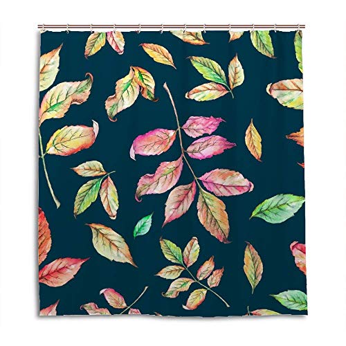 Rideau de douche bleu rouge jaune vert en polyester 168x183 cm - 2