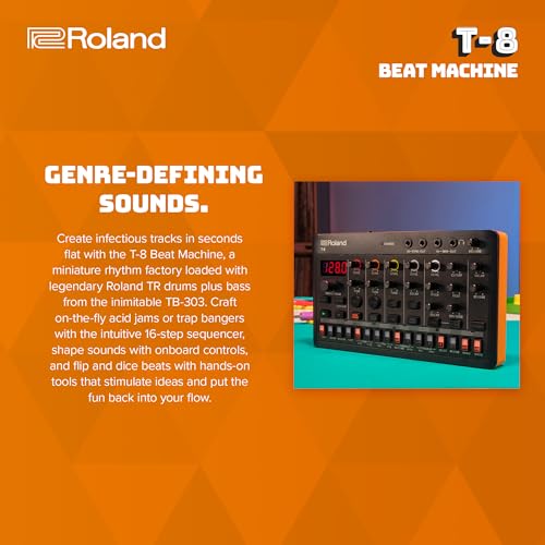 Roland SYSTEM-8 Synthesizer Review : Overview, Feature and Sound 46 Roland AIRA Compact T-8 BEAT MACHINE | Ultra-Portable Rhythm and Bass Machine with Genuine Roland Sounds | TR-REC Drum Sequencer | Six Rhythm Tracks | Built-in Effects | USB and MIDI Connectivity #2
