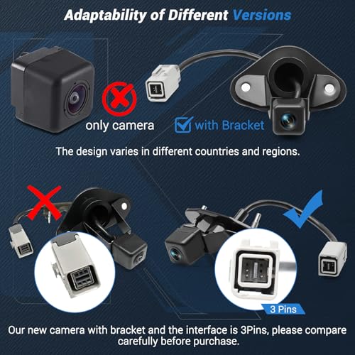 Image of 86267AJ10A Upgrade Rear View Backup Camera Compatible with Subaru Legacy Outback 2010-2014, 170 Wide Angle Park Assist Camera Replace 86267-AJ10B, 86267-AJ10A, 86267-AJ100
