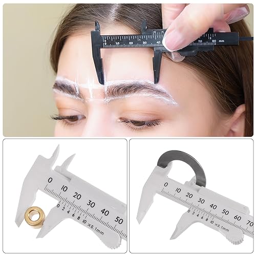 Calibrador Vernier Mini Plástico 100mm Pack 10 Unidades miniatura 6