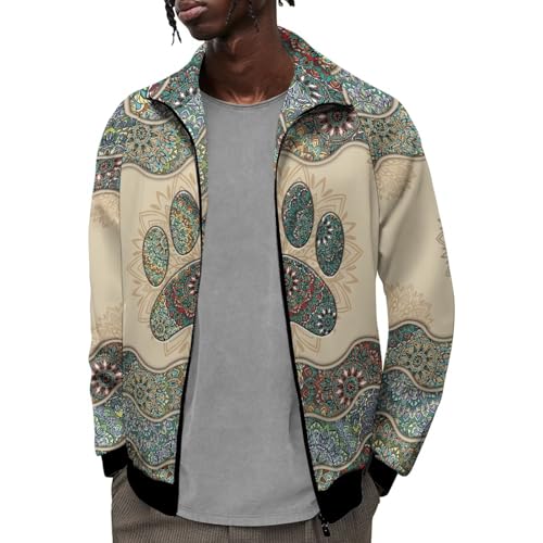 Image of Men's Lightweight Jackets Casual Full Zip Fleece Jacket Men Coats Fashion Long Sleeve Sweatshirt
