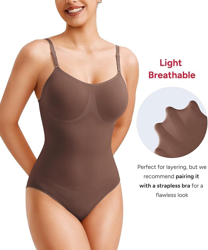 Image of ALYNE Bodyshaper Shapewear for Women - Slimming Tummy Control Bodysuit with Adjustable Straps, Seamless Sculpting & Snatched Waist Design, All-Day Comfort Shapewear for a Smooth Fit