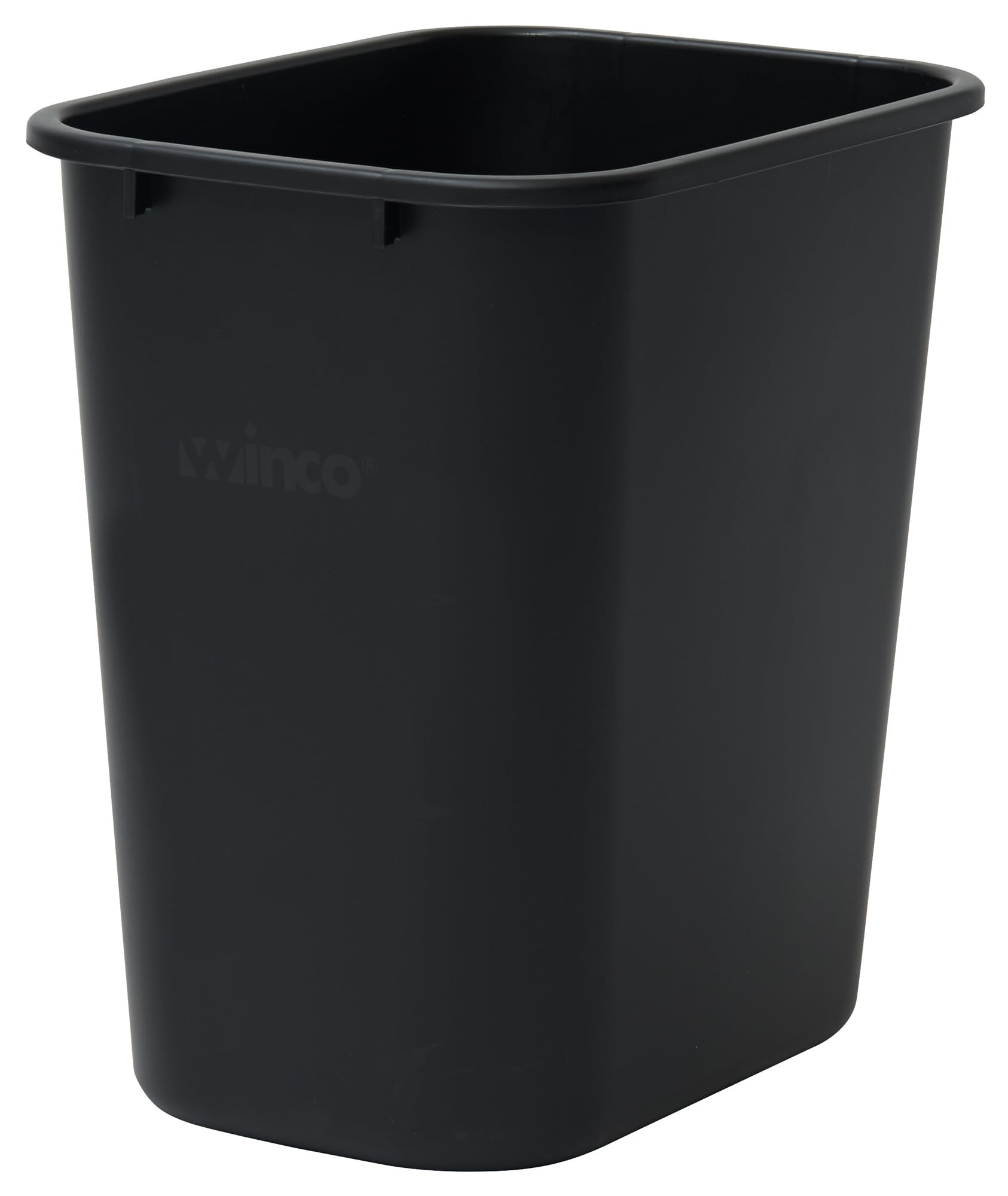 Winco Waste Basket for Home and Office 7 Gallon Black