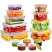 Produktbild YASHE 28 PCS Frischhaltedosen mit Deckel, Luftdichte Vorratsdosen Set, Vorratsdosen mit Deckel, BPA-freie Frischhalteboxen Set - 100% Auslaufsicher, Mikrowelle & Gefrierschrank Sicher