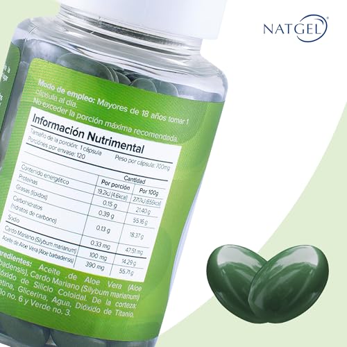 Vitamínicos, capsulas aloe vera Marca NATGEL (2)