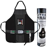 Delantal para cocinar o hacer una barbacoa con la licencia oficial de Star Wars