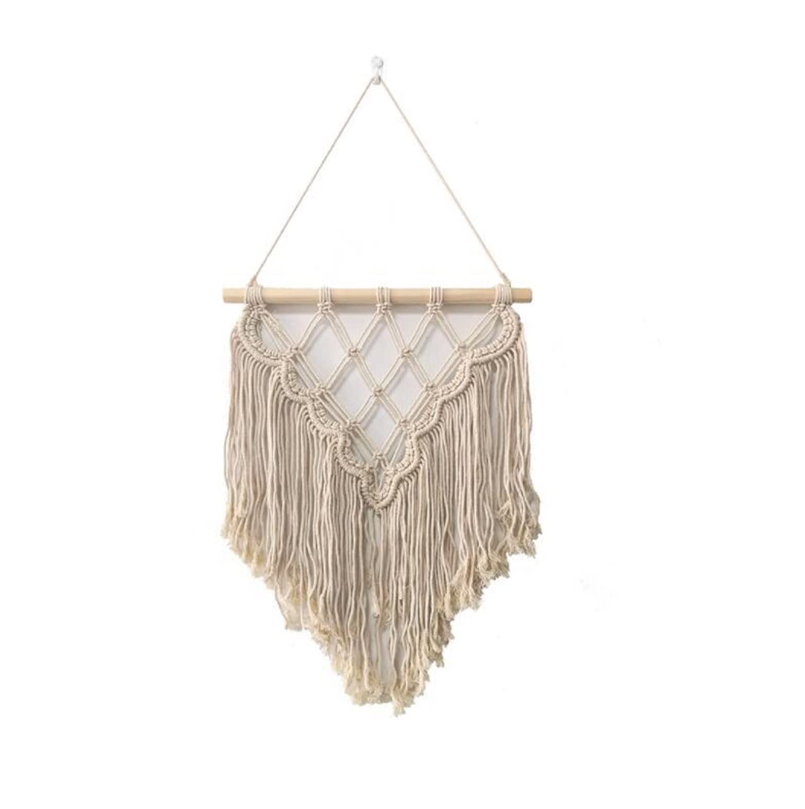 SERENEPEAK Handmade Macrame Woven Wall Hanging Tapestry Simple Decoration