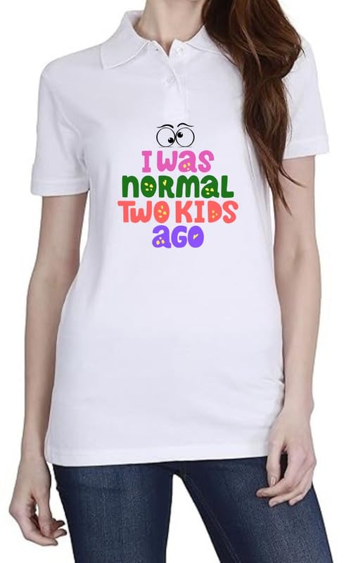 2 Kids Ago (Green) White Women Polo T-Shirt (40)-image-1