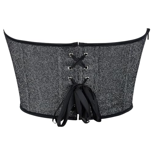 Imprimé floral gothique pour ce corset victorien à laçage ajustable