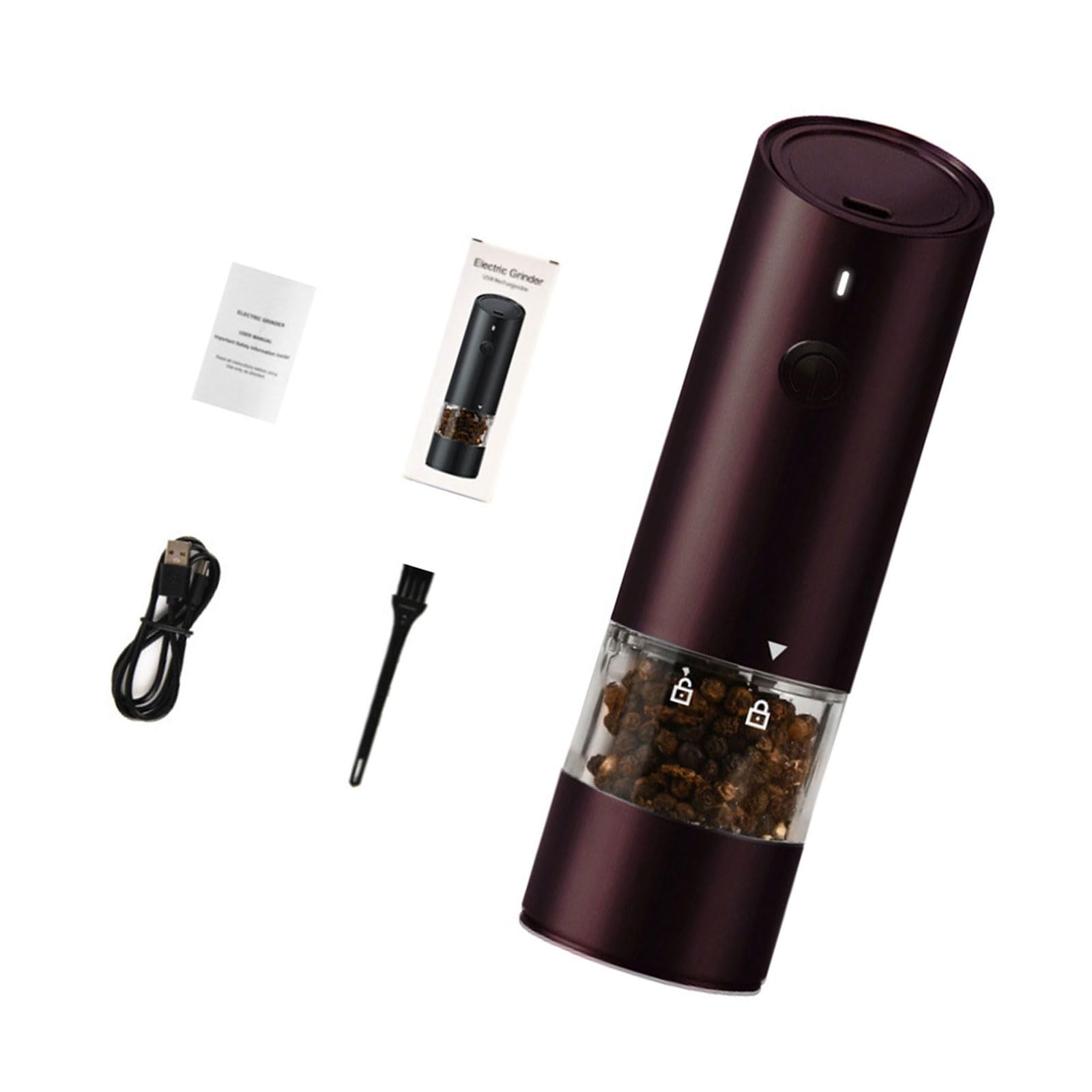 Tsophreniq Professional USB Rechargeable Seasoning Mill Electric Salts and Peppers Grinder Large Capacity Spices Mill Accessories Kitchen Gadgets for Cooking Enthusiasts