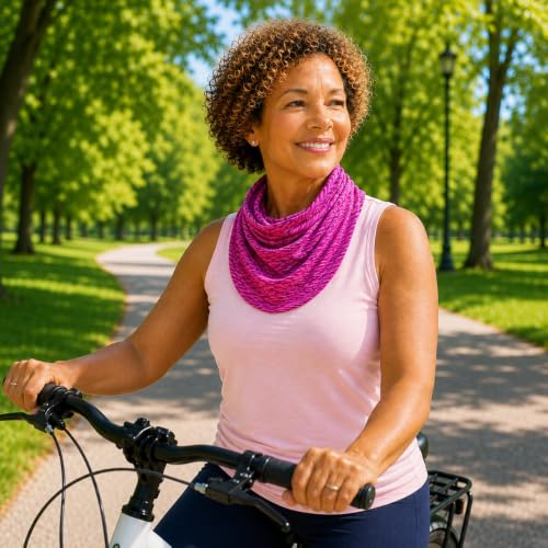 Image of BANDI UPF 50+ Sun Protective Wrap - Reversible Neck Gaiter, Lightweight Scarf with UV Protection for Travel, Made in USA
