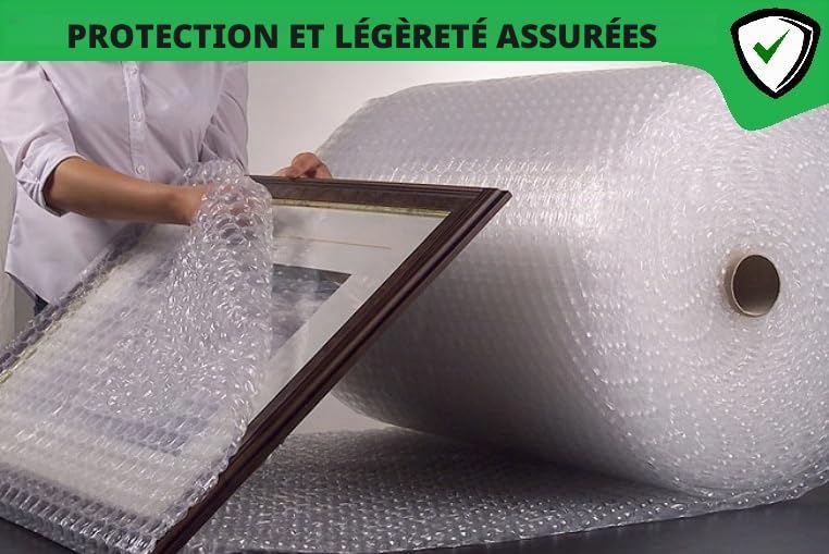 D. & D. Polistirolo® - Film à bulles pour l'emballage et l'expédition - Fabriqué en Italie - Bulles d'air pour protéger, amortir et emballer les objets pendant le transport (H 150 cm x 100 m/l)