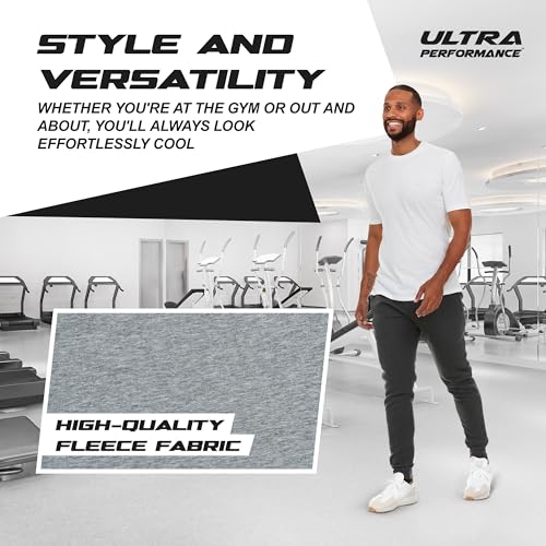 Ultra Performance 3 Pack Mens Joggers Mens Athletic Sweatpants with Pockets for Men, Small - 3X - Image 5