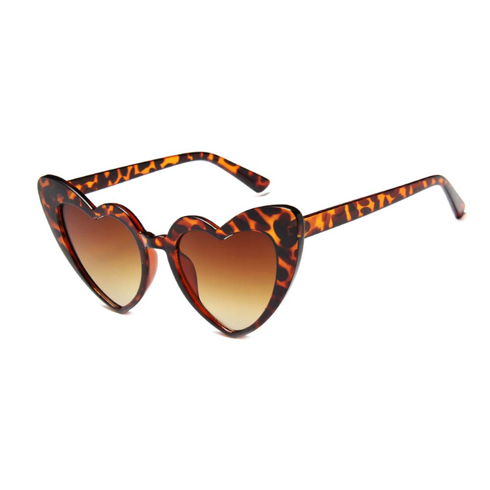 Heart Shaped Sunglasses for Women Cat Eye Mod Style Retro Glasses