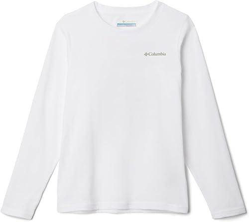 Columbia T- Shirt Graphique à Manches Longues Dobson Pass, Blanc/déchiré, 116 Ga