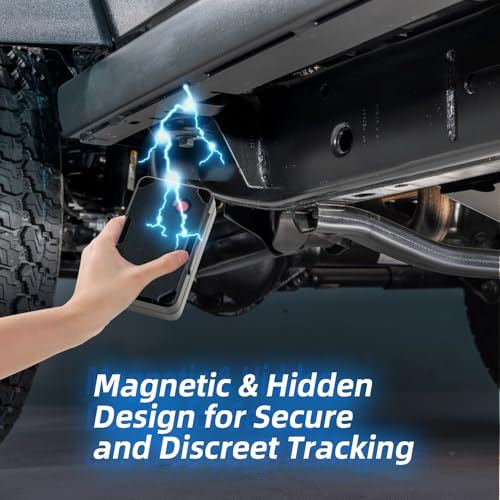 Image of GPS Tracker for Vehicles, Hidden Magnetic Tracker with 4G SIM Included | 120-day battery, real-time updates, trip history, geofence, driving alerts, Subscription Required, 30-Day Data Included
