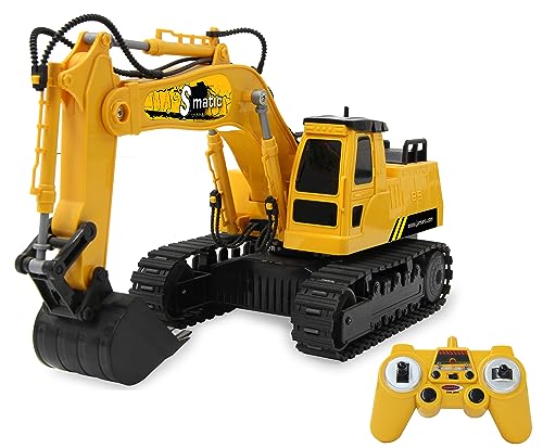 JAMARA 406310 Bagger S-Matic 2,4GHz, Kinderbagger, Spiezeugbagger, RC Kids,...