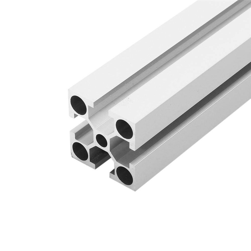 Marco de extrusión de perfil de aluminio plateado 3030 de 1000 mm, estructura industrial ligera, perfecto para proyectos de bricolaje, robótica y diseños modulares
